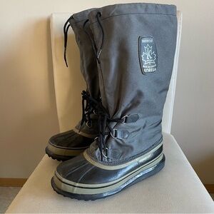 Vintage Sorel Snowcat Glacier Snow Winter Boots Waterproof Heavy Duty Grey Mens